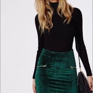 J. Crew Black Tissue Turtleneck